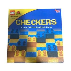 Vintage Lego Duplo Checkers by University Games